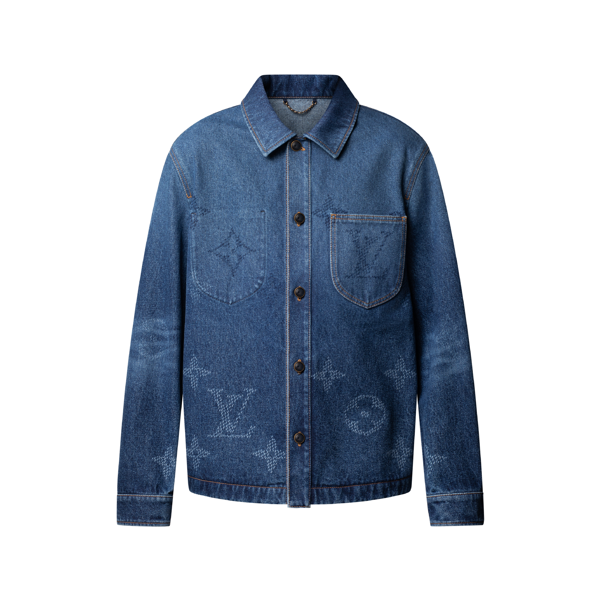 Monogram Denim Workwear Overshirt - Men - Ready-to-Wear | LOUIS